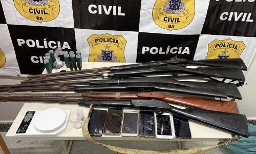 Chapada: Operação prende quatro e apreende seis armas