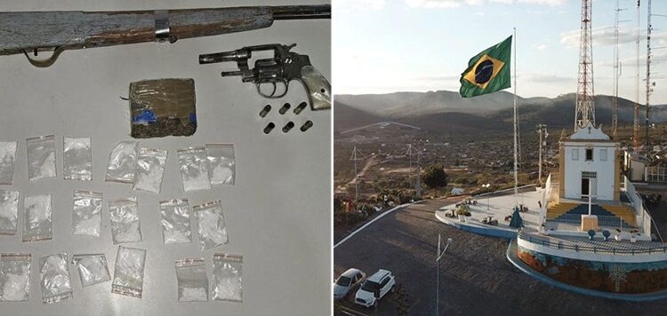 Chapada: Polícia apreende drogas e armas de fogo durante patrulhamento em Itaberaba; suspeitos conseguiram fugir