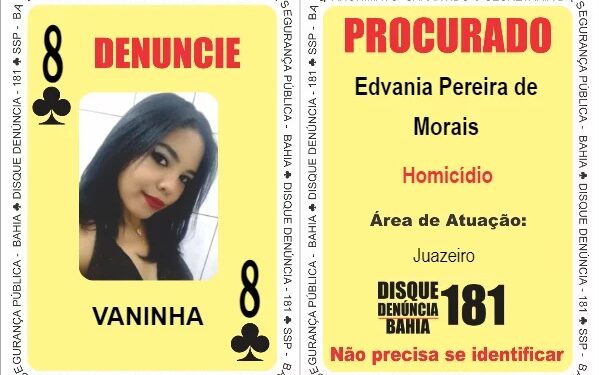 Salvador: Única mulher do Baralho do Crime, ‘Vaninha’ está entre os criminosos mais perigosos do estado