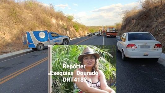 Região de Irecê: Professora morre em acidente de trânsito na BA-052 “Estrada do Feijão”