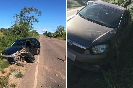 Chapada: Homem fica ferido após colisão entre dois veículos na BA-142 em Barra da Estiva