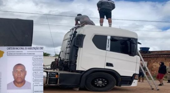 CHAPADA: Carreteiro é encontrado sem vida na boleia da sua carreta em Morro do Chapéu