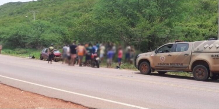 Chapada: Motociclista perde a vida em grave acidente envolvendo carro e moto na região de Itaetê