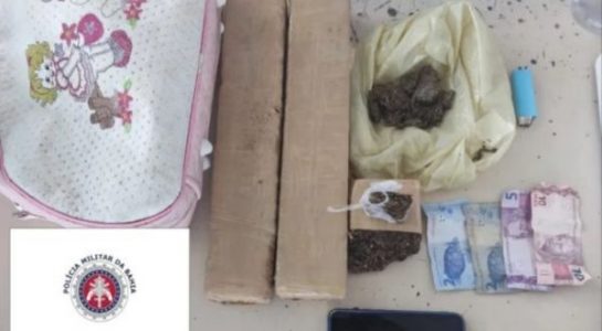 CHAPADA: Quase 3 kg de maconha são apreendidos pela Polícia em Ruy Barbosa