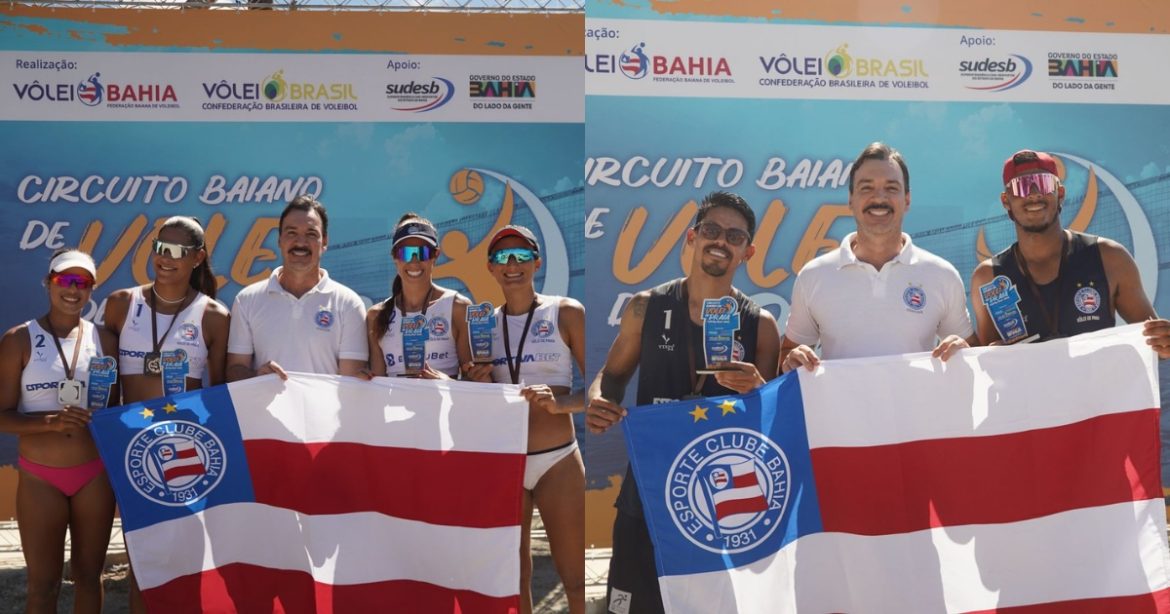 so-deu-bahia-na-areia:-tricolor-conquista-dois-titulos-na-etapa-do-baiano-de-volei-de-praia